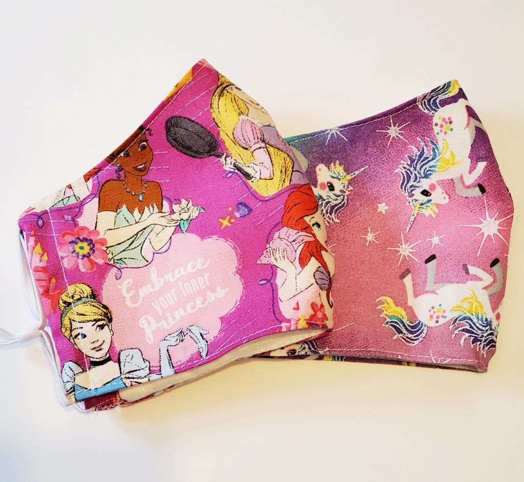 Princess and Unicorn Fabric Mask