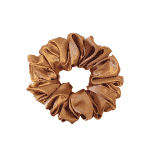 Mist gold satin scrunchie