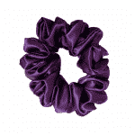 Purple Satin Scrunchie