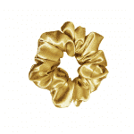 xl gold satin scrunchie