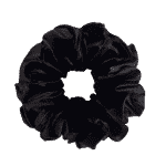 XL black velvet scrunchie