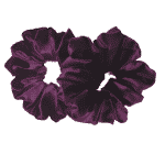 XL purple velvet scrunchies