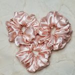 Blush Pink XL Satin Scrunchies