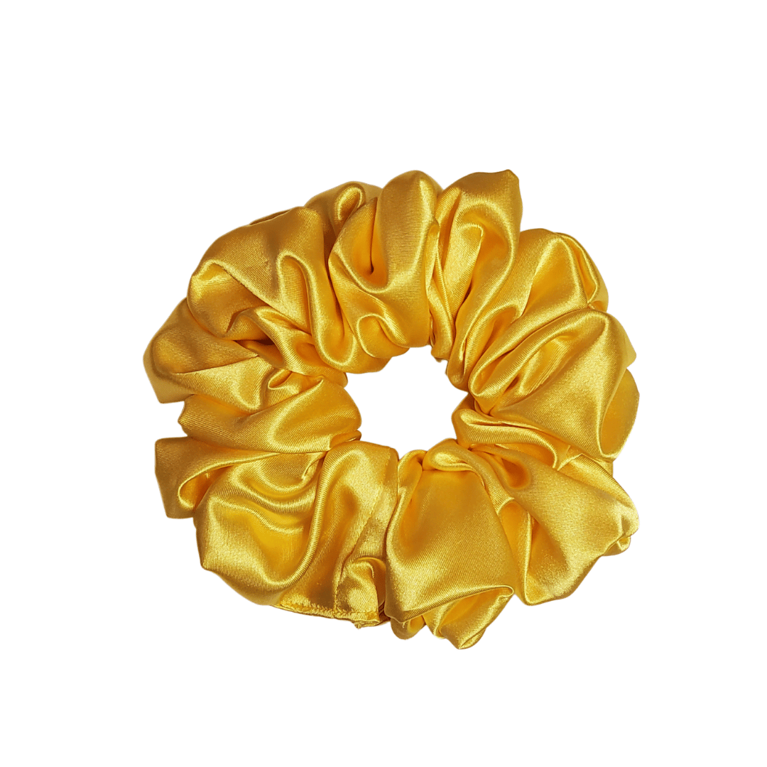 Janee Michal Yellow Scrunchie XL Satin Scrunchies