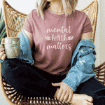 Mental health matters organic t shirt