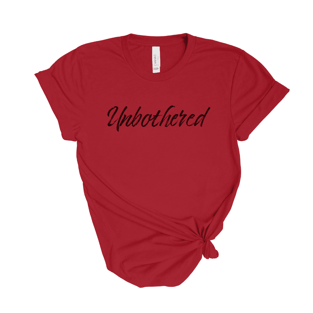 Unbothered t shirts - Canvas Red