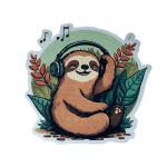 Sloth Sticker - Janee Michal