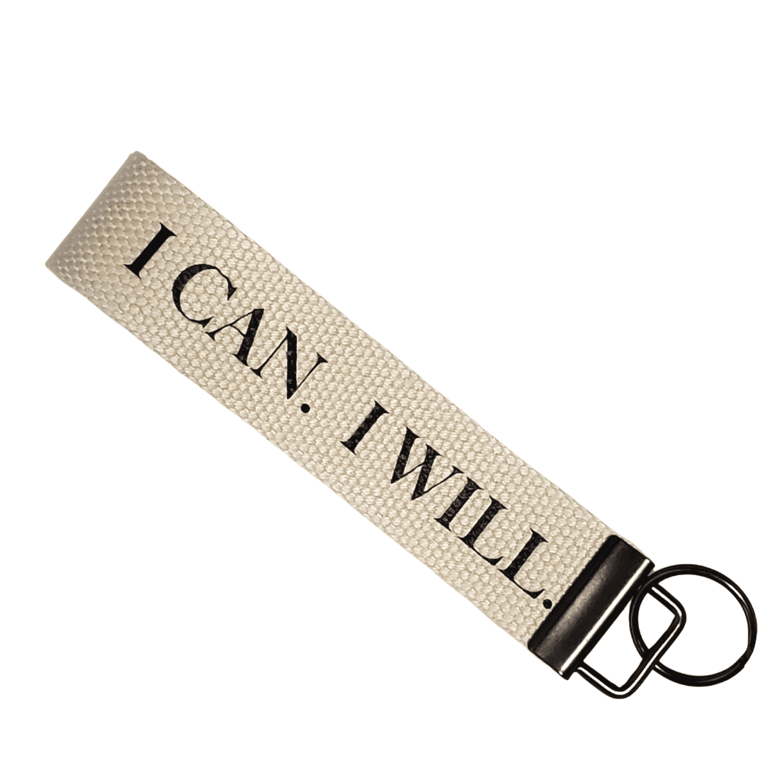 I Can I Will Wristlet Keychains