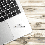 i am limitless laptop sticker