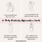 body positivity affirmation cards