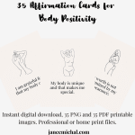 body positivity affirmation cards