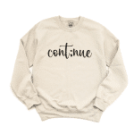 semicolon sweatshirt