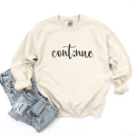 semicolon sweatshirt