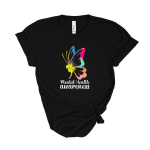 butterfly mental health awareness shirt