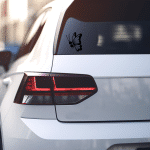 Semicolon butterfly decal