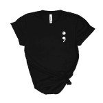 black semicolon shirt