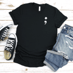black semicolon shirt