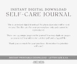 self-care digital journal