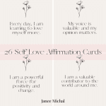 self love affirmation cards