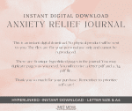 anxiety relief journal