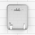 exhale mirror decal