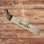 breathe keychain wristlet