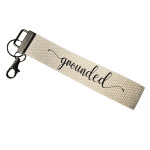 grounded keychain wristlet