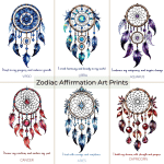 Zodiac Affirmation Art Prints
