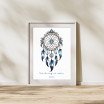 Aries Zodiac Dreamcatcher Art Print