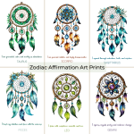 Zodiac Affirmation Art Print