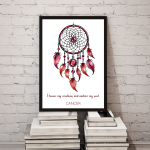 Cancer Affirmation Art Print