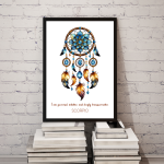 Scorpio Dreamcatcher Art Print - Image 2
