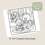Tea and Sunshine Coloring Page